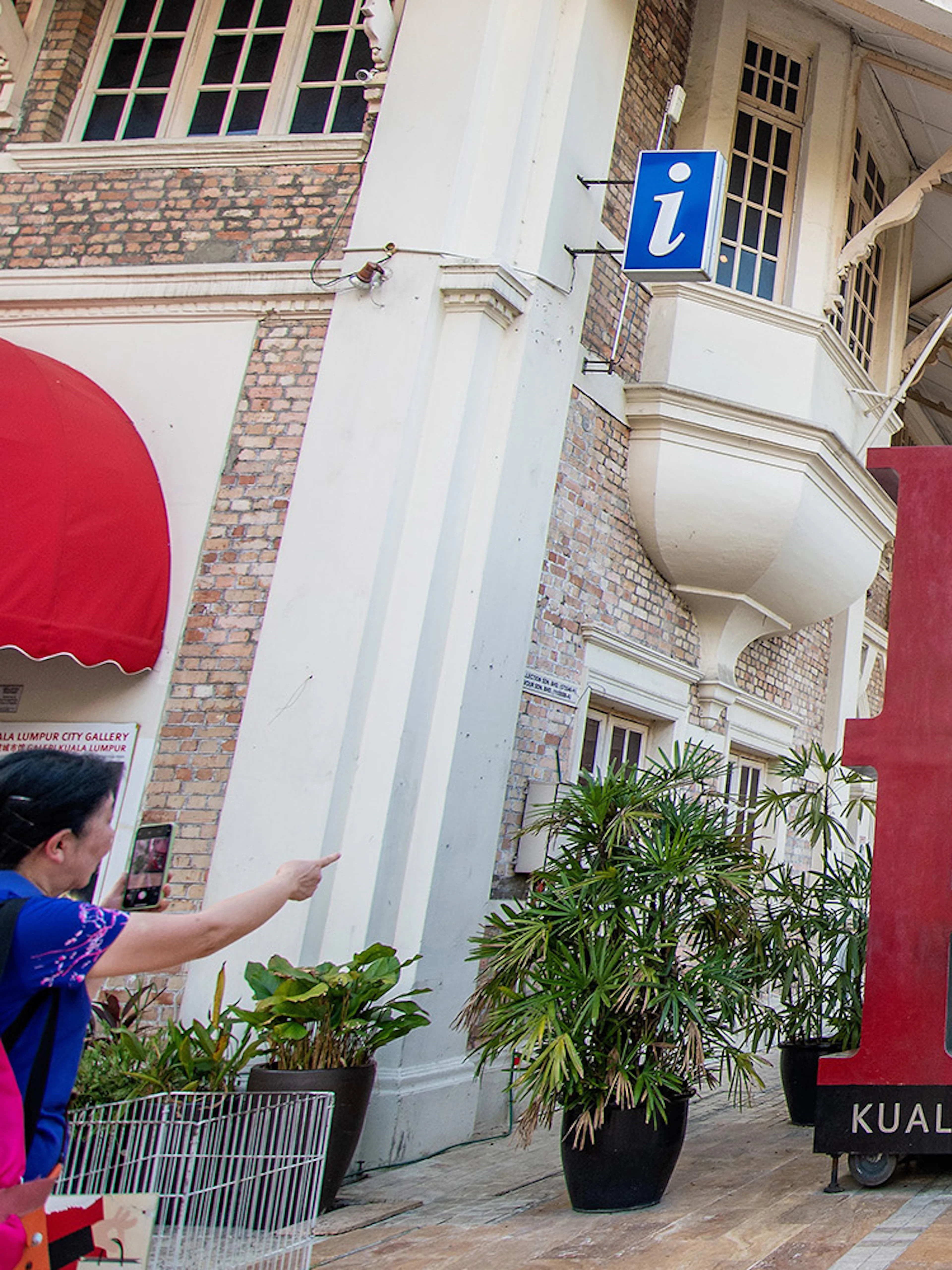 Kuala Lumpur City Gallery entrance with iconic "I Love KL" sign.