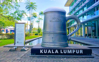 Giant tankard at Royal Selangor Pewter Factory, Kuala Lumpur.