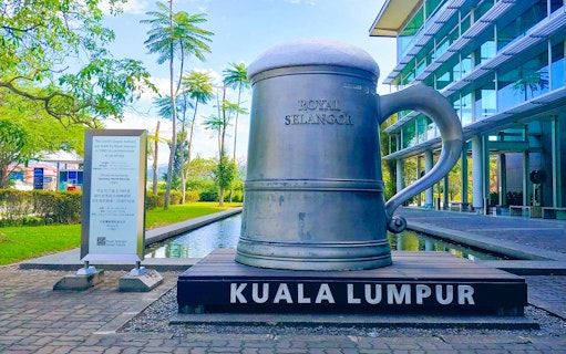 Giant tankard at Royal Selangor Pewter Factory, Kuala Lumpur.