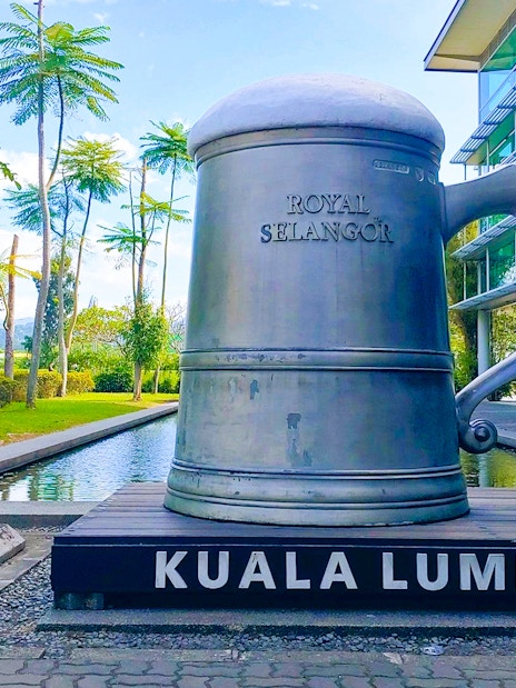 Giant tankard at Royal Selangor Pewter Factory, Kuala Lumpur.