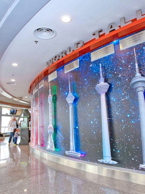 Exhibit of the tallest towers at KL Tower, Kuala Lumpur.