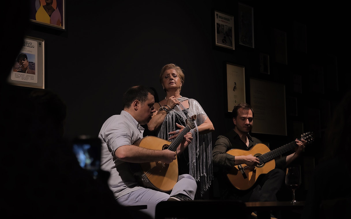 Musicians performing Fado at Ideal Clube, Lisbon.