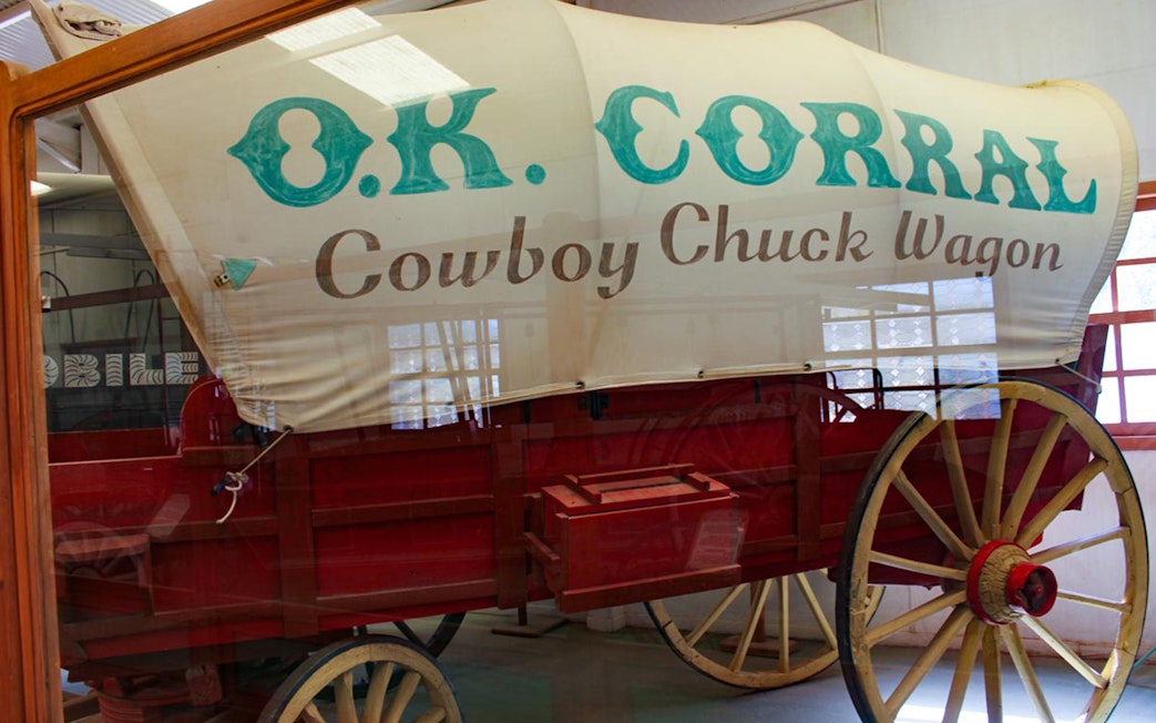 Chuck wagon display at Oasys MiniHollywood, Almería.