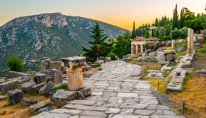 o caminho sagrado em delfos