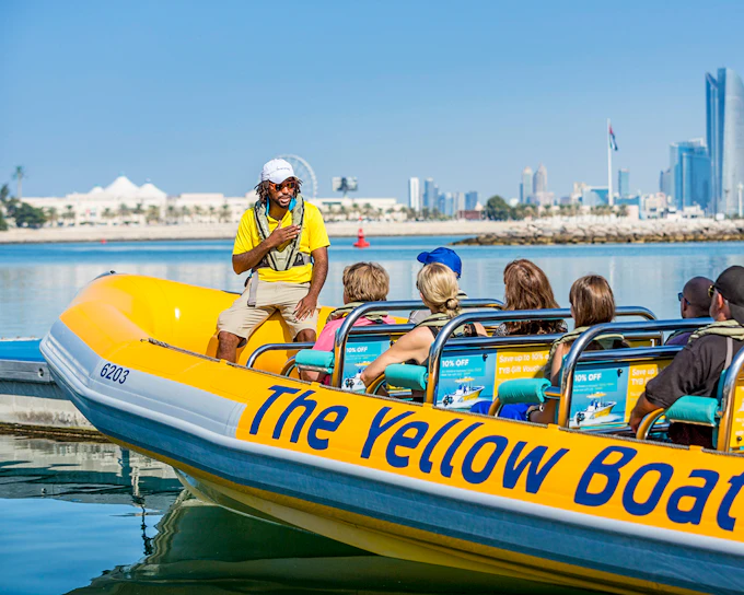 Yellow Boats Premium Sightseeing Speedboat Tour of Abu Dhabi