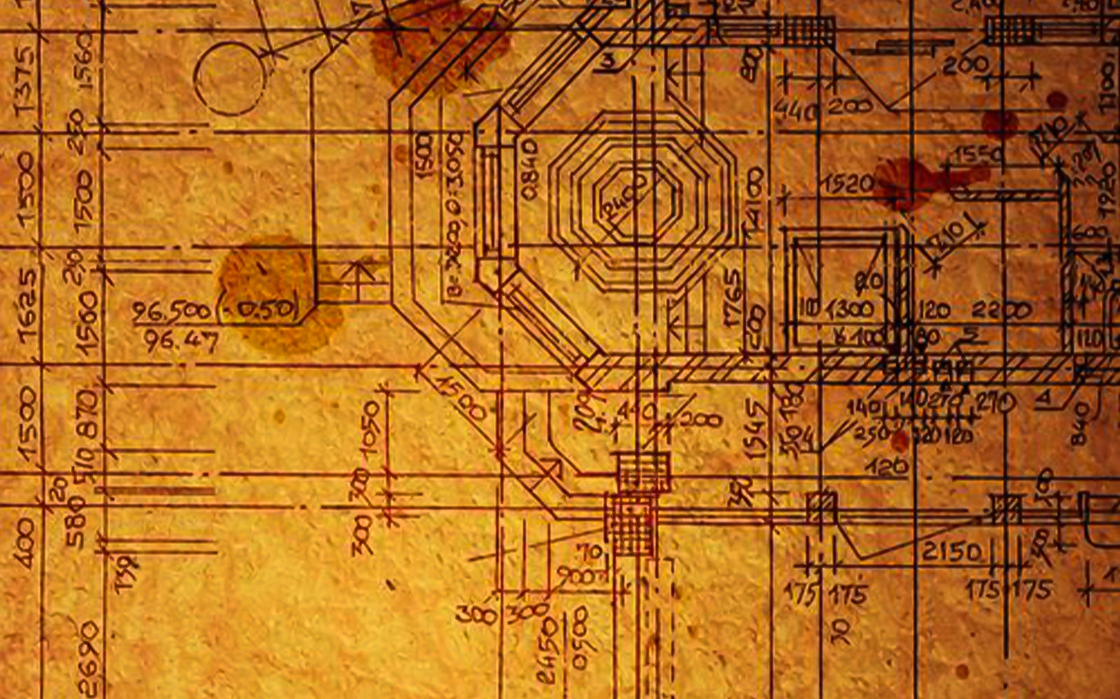 Kulnari Mystery Golf blueprint with intricate design details.