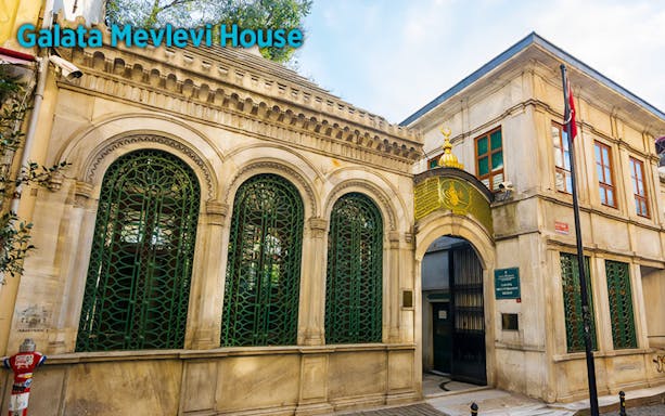 Galata Mevlevi House entrance in Istanbul, part of the 11 museum skip-the-line pass.