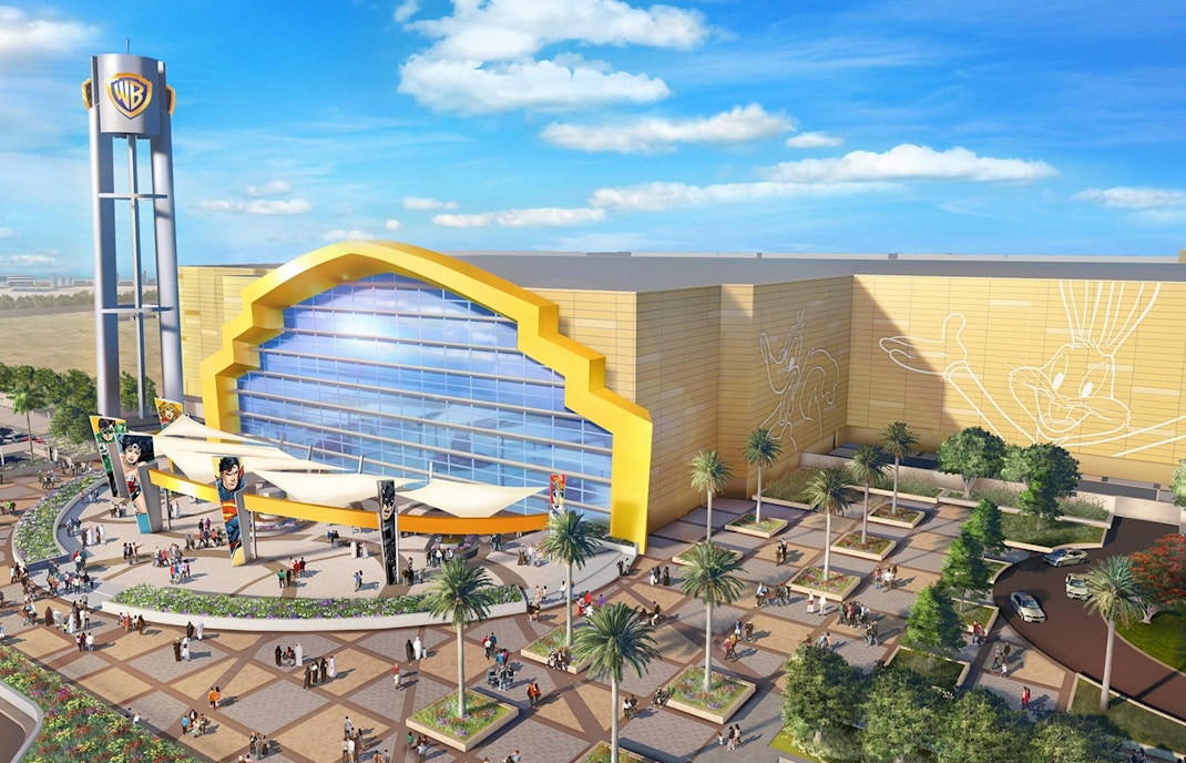 Warner Bros Yas Island main entrance