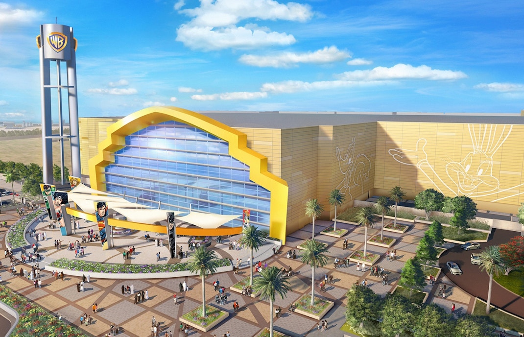 Warner Bros Yas Island main entrance