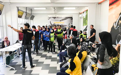 Group briefing at Go-Kart Langkawi, Morac Adventure Park.