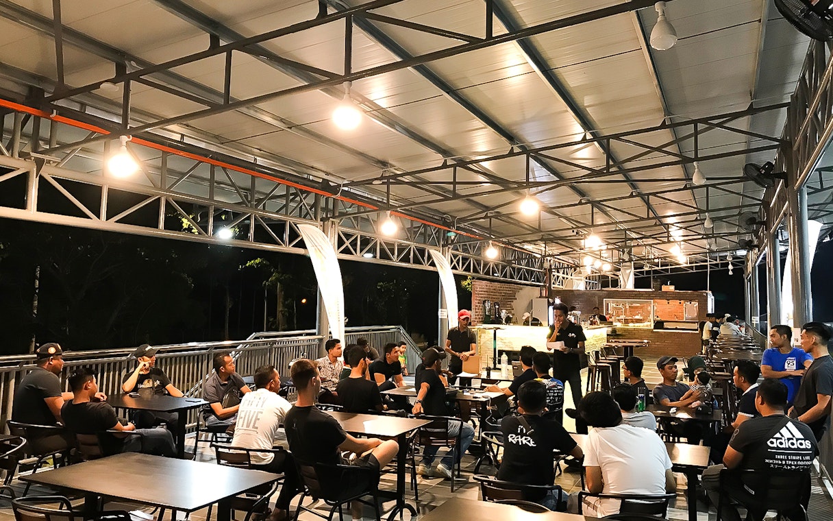 Group briefing at Go-Kart Langkawi, Morac Adventure Park.