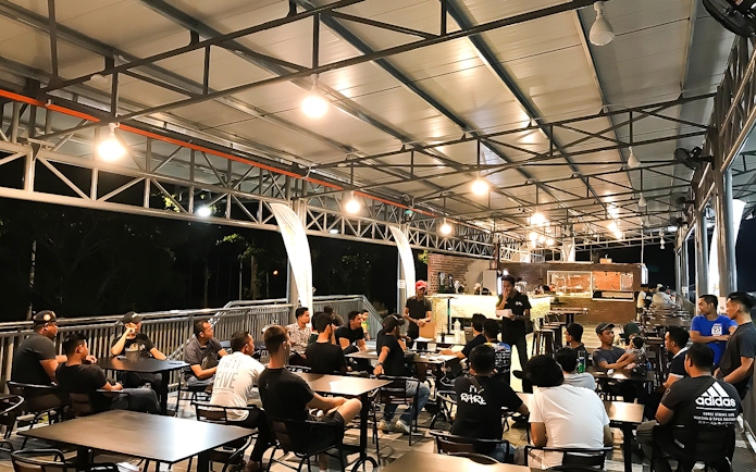 Group briefing at Go-Kart Langkawi, Morac Adventure Park.