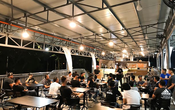 Group briefing at Go-Kart Langkawi, Morac Adventure Park.