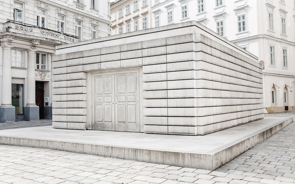 Holocaust Memorial at Judenplatz, Vienna, near the Jewish Museum.