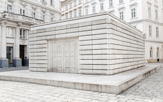 Holocaust Memorial at Judenplatz, Vienna, near the Jewish Museum.
