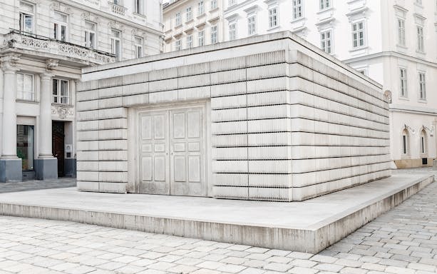 Holocaust Memorial at Judenplatz, Vienna, near the Jewish Museum.