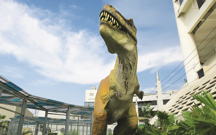 Dinosaur exhibit at Jurassic Research Centre, Penang.