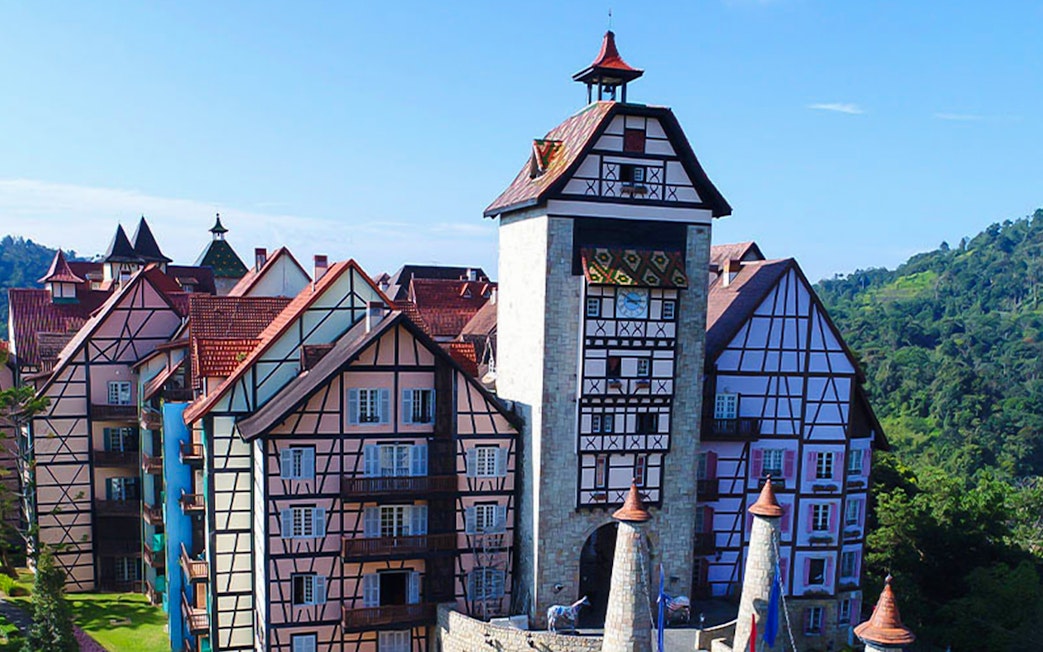 Colmar Tropicale French-themed resort buildings in Malaysia.