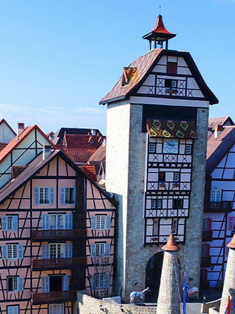 Colmar Tropicale French-themed resort buildings in Malaysia.