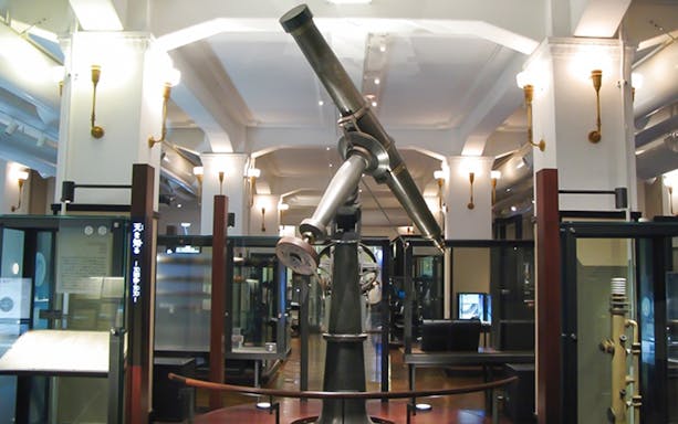Telescope exhibit at National Museum of Nature and Science, Tokyo.