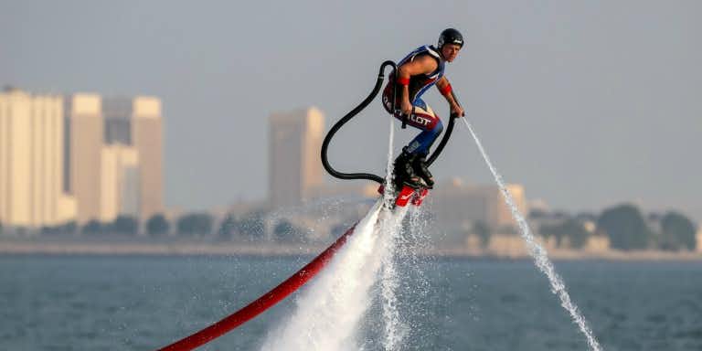 Water sports in Dubai - jet pack