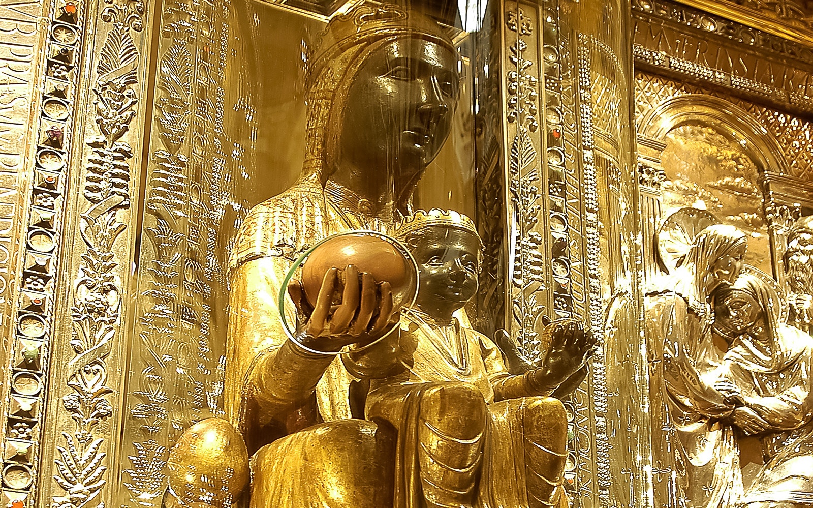 black madonna at montserrat monastery