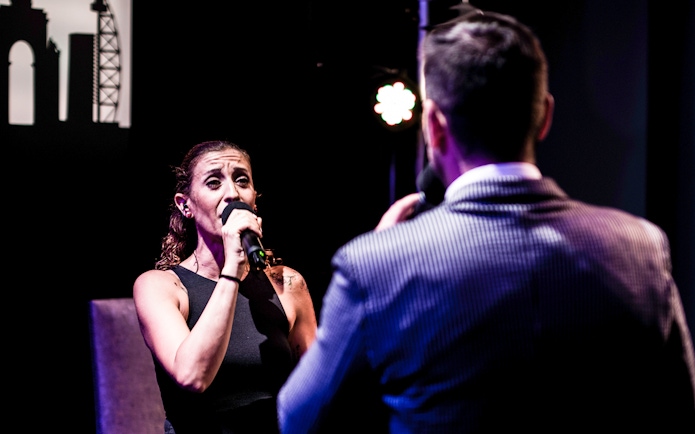 Performers singing Fado in Chiado, Lisbon.