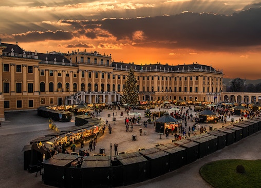 Palácio de Schönbrunn: Concerto de Mozart e Strauss e Mercado de Natal