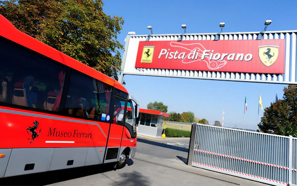 Panoramic Shuttle Tour of Fiorano Track & Entrance to Ferrari Museum Maranello