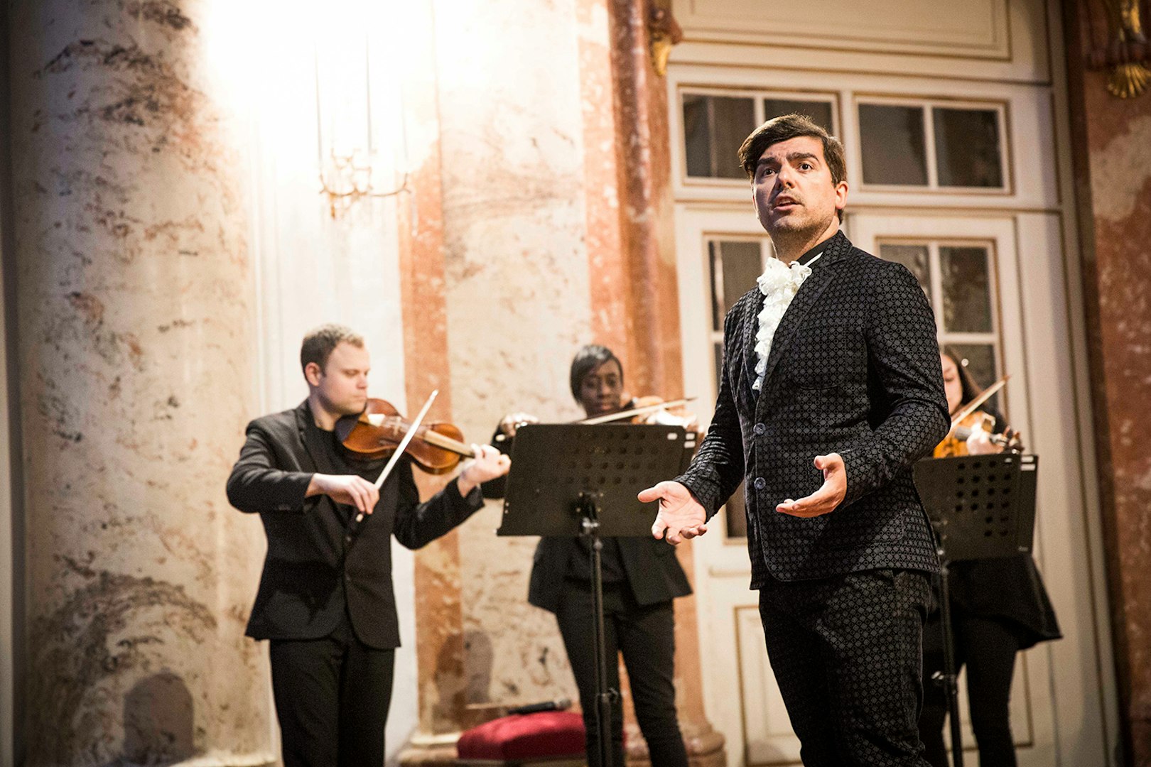 Musicians performing Vivaldi’s Four Seasons at Karlskirche, Vienna.