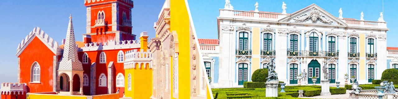 Combo: biglietti per Palazzo nazionale di Pena e parco + Palazzo nazionale di Queluz e giardini