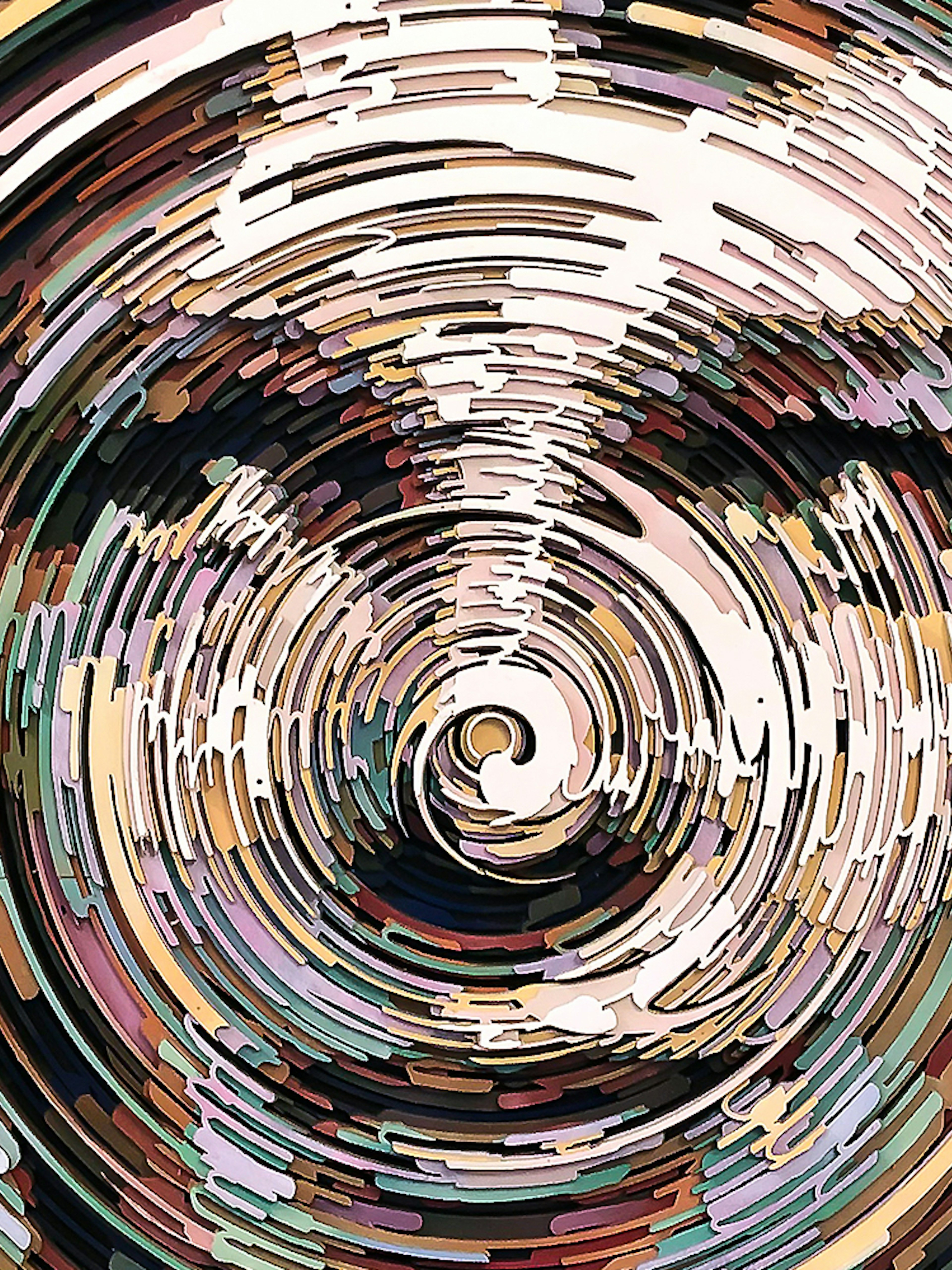 Interactive optical illusion exhibit at Illusion Art Museum, Prague.