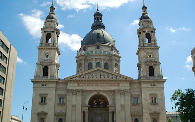 St. Stephen's Basilica in Budapest on a guided bus tour.