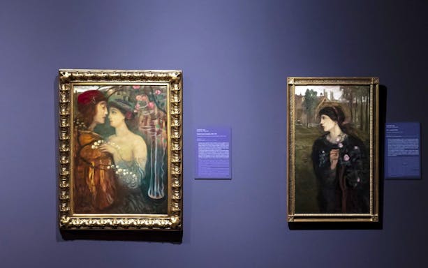 Paintings displayed at the Hungarian National Gallery, Budapest.
