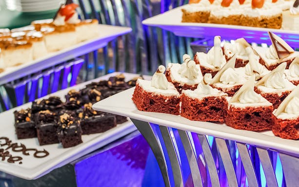 Dessert selection at Atmosphere 360 Revolving Restaurant lunch buffet, Kuala Lumpur.
