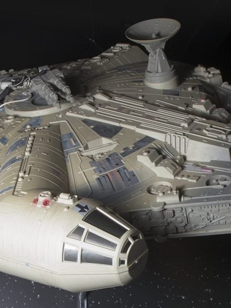 Model spaceship exhibit at Fantacinema Museum, Genoa.