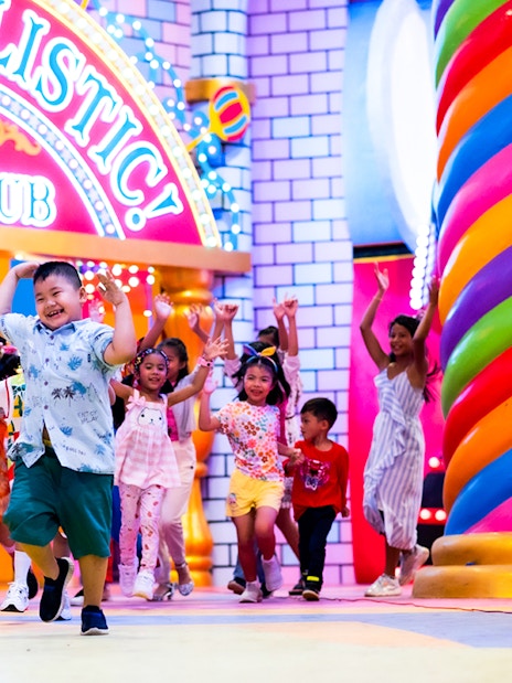 Children playing at Carnival Magic Park's Kids Club in Phuket.