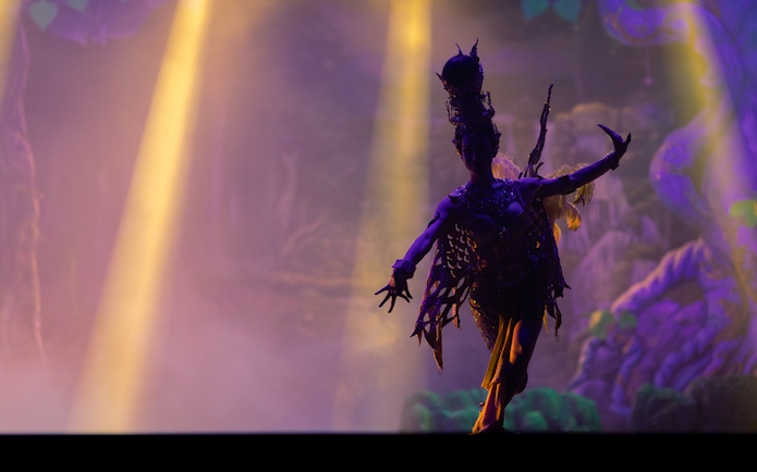 Performer on stage at Alcazar Cabaret Show, Pattaya, Thailand.