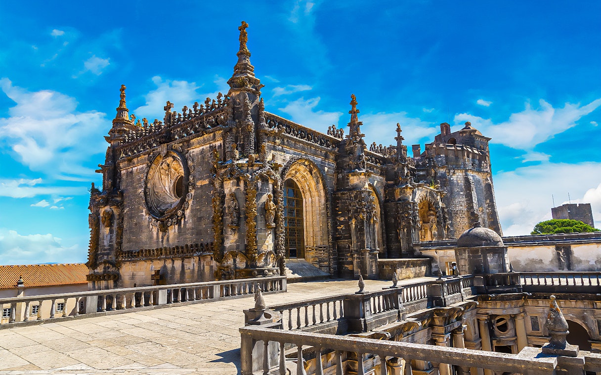 Convent of Christ in Tomar, Portugal, part of Knights Templar Tour from Lisbon.