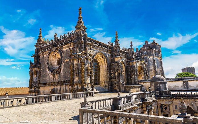 Convent of Christ in Tomar, Portugal, part of Knights Templar Tour from Lisbon.