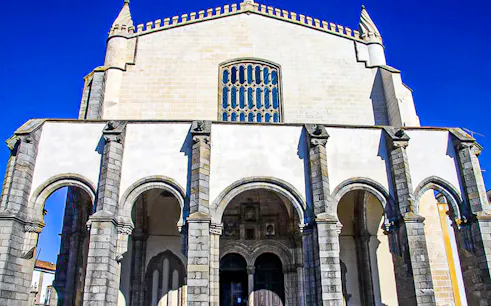 Gothic architecture of Évora Cathedral in Évora, Portugal.