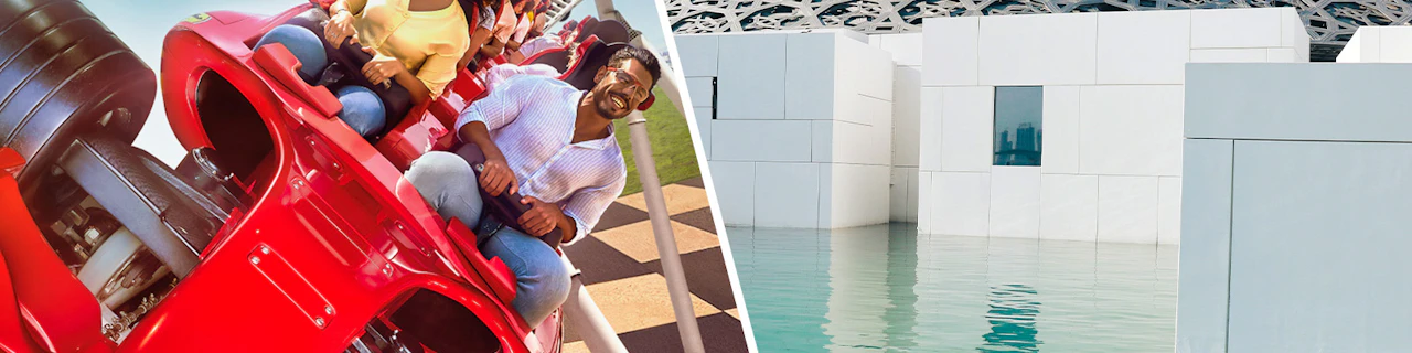 Combo: Biglietti Ferrari World + Biglietti Salta la Fila per il Louvre Abu Dhabi