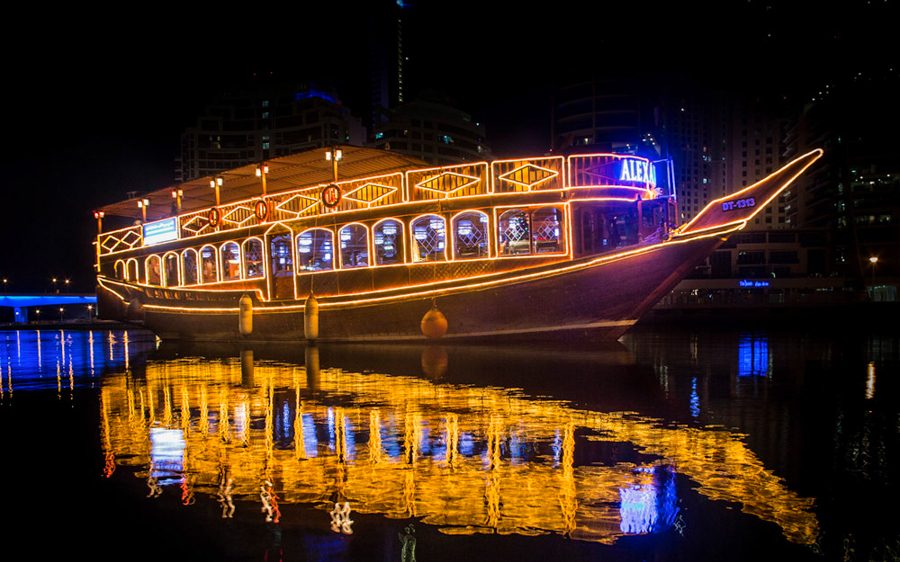 Alexandra Dhow Cruise Dinner in Dubai Marina with Live Entertainment