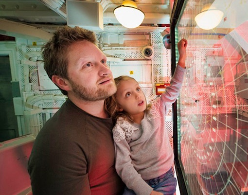 Games inside HMS Belfast