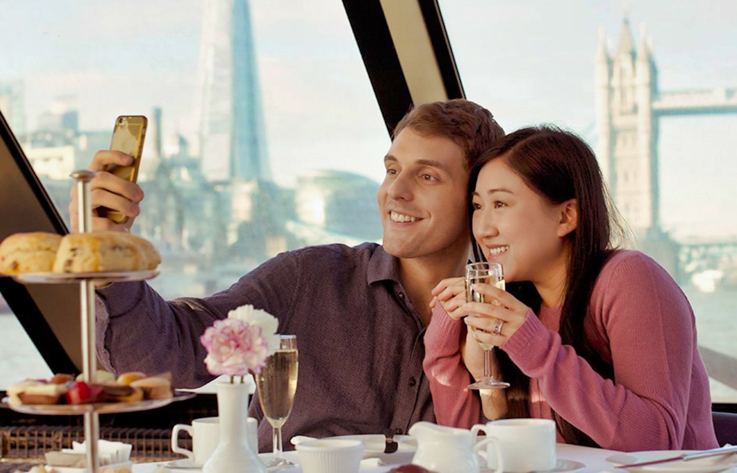 Thames river afternoon tea cruise