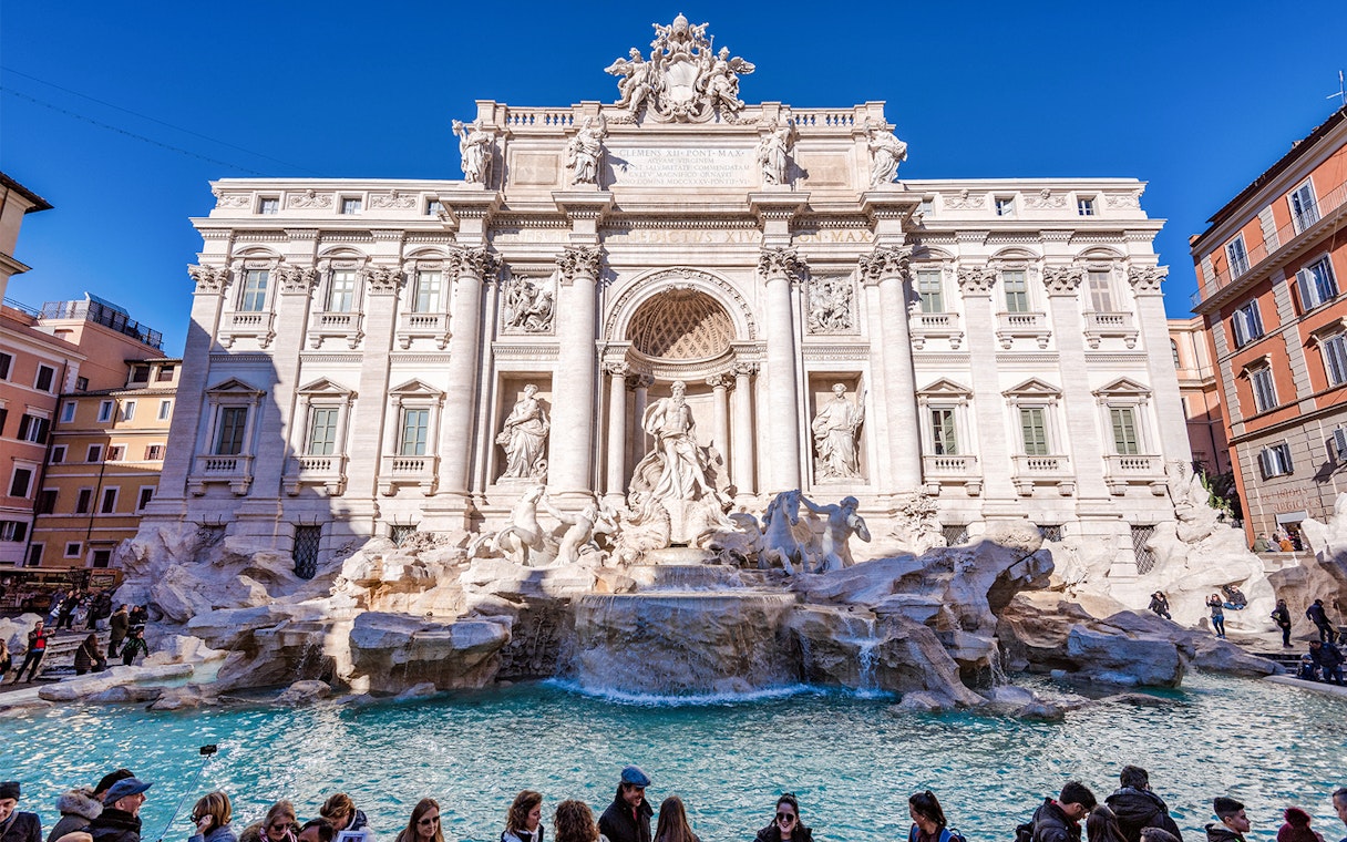 Trevi Fountain in Rome, Italy, featured on The Official Angels & Demons Tour.