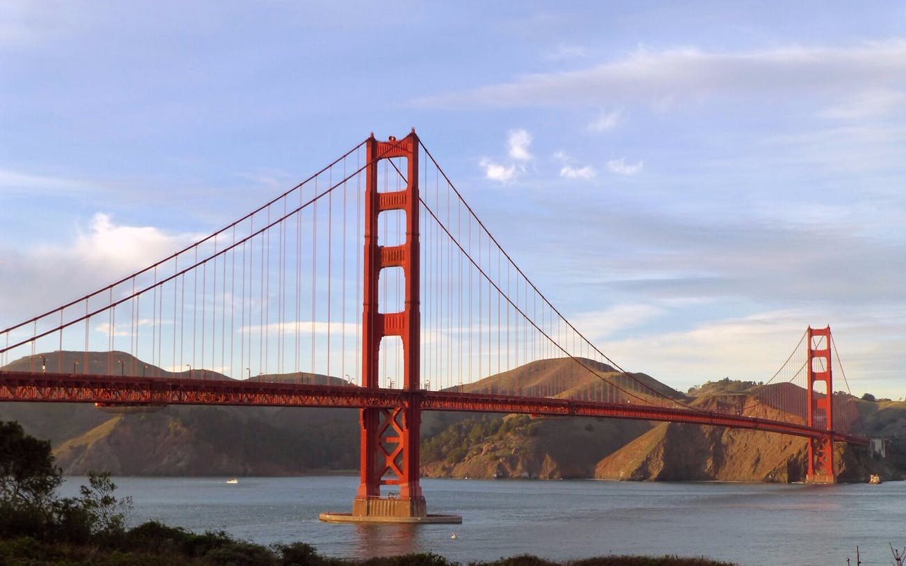 Golden Gate Bridge in San Francisco during the Official City Hop-On Hop-Off Tour.
