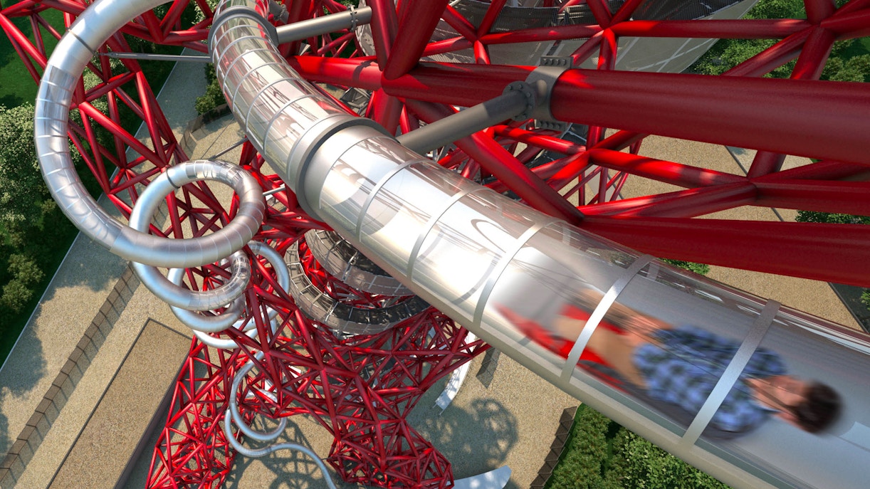 Tunnel slide in ArcelorMittal Orbit