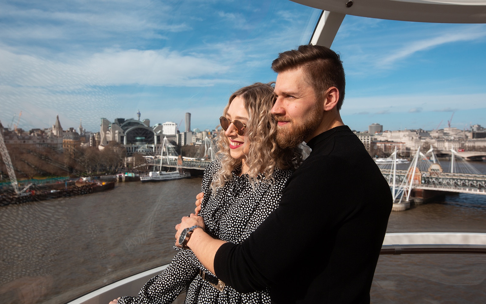 London Eye observation wheel with cityscape view, standard experience tickets available.