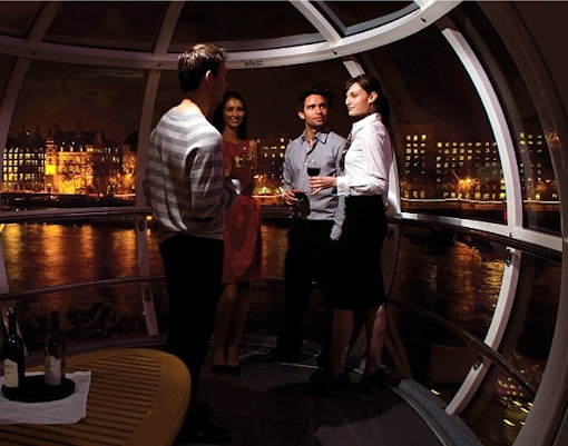 Inside London Eye pod